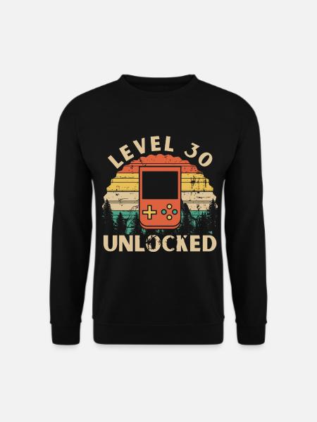 Level 30 Unlocked - Unisex Sweatshirt - black