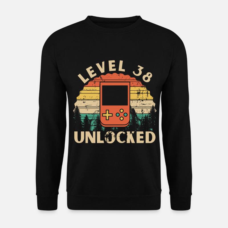 Level 38 freigeschaltet - Unisex Pullover - Schwarz
