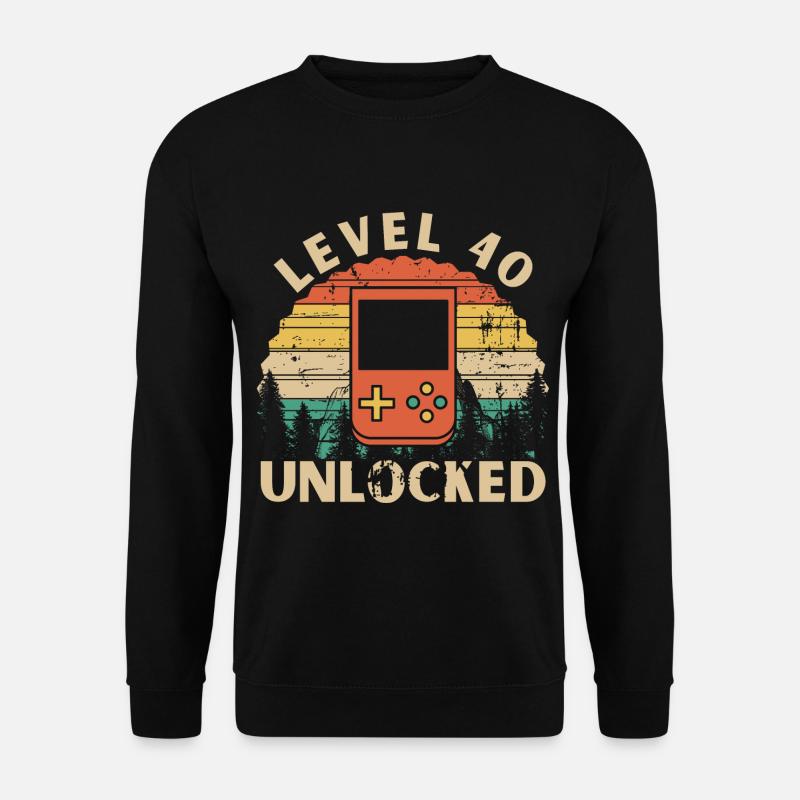 Level 40 Unlocked - Unisex Sweatshirt - black