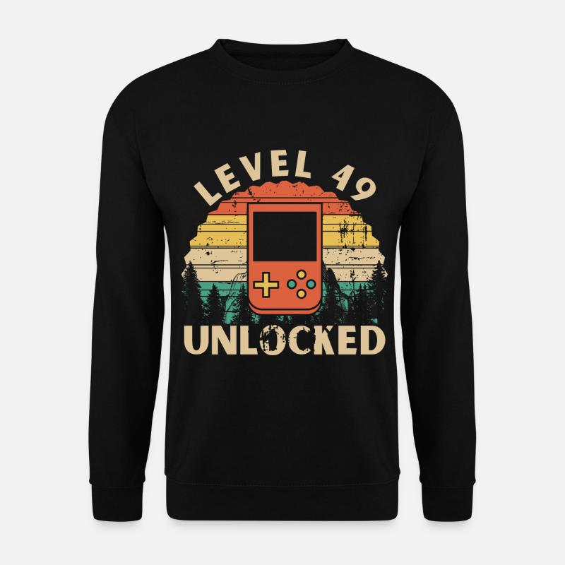 Level 49 freigeschaltet - Unisex Pullover - Schwarz