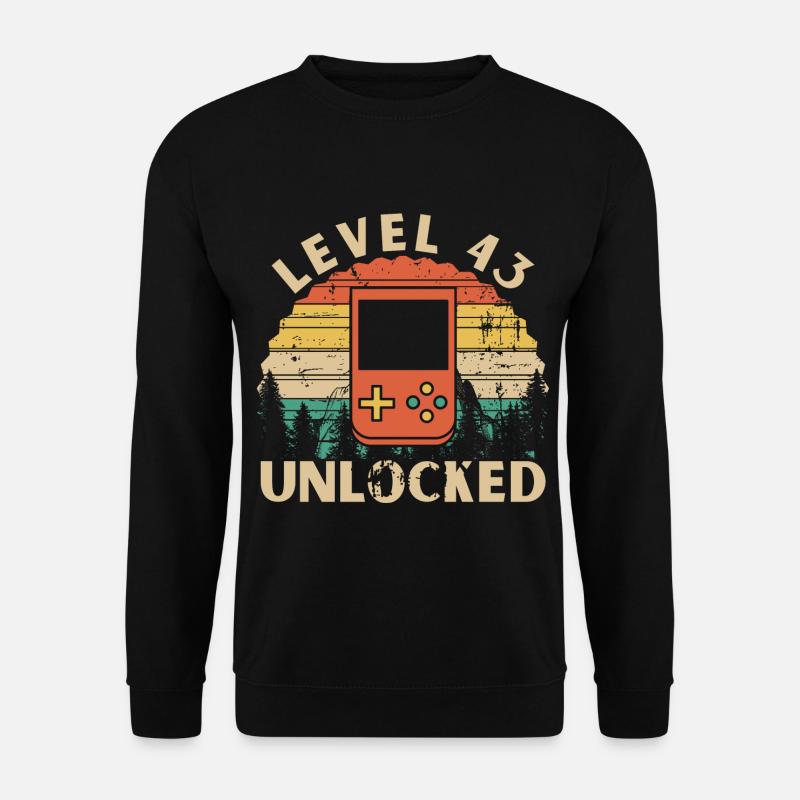 Level 43 freigeschaltet - Unisex Pullover - Schwarz