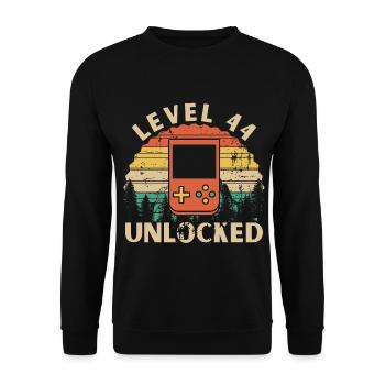 Level 44 Unlocked - Sweat-shirt Unisexe - noir - Devant - Alina (178cm) & Michal (187cm)
