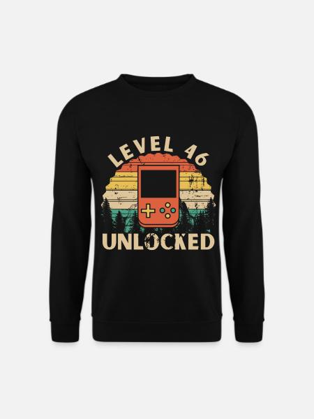 Level 46 Unlocked - Unisex Sweatshirt - black