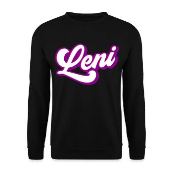 Leni | Couleurs changeantes - Sweat-shirt Unisexe - noir - Devant - Alina (178cm) & Michal (187cm)