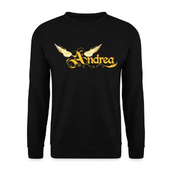 andrea 2 - Unisex Sweatshirt - black - Front - Alina (178cm) & Michal (187cm)