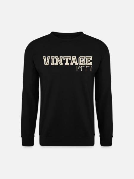 Jahrgang 1977 Original 1977 Retro 1977 Geschenk 1977 - Unisex Pullover - Schwarz