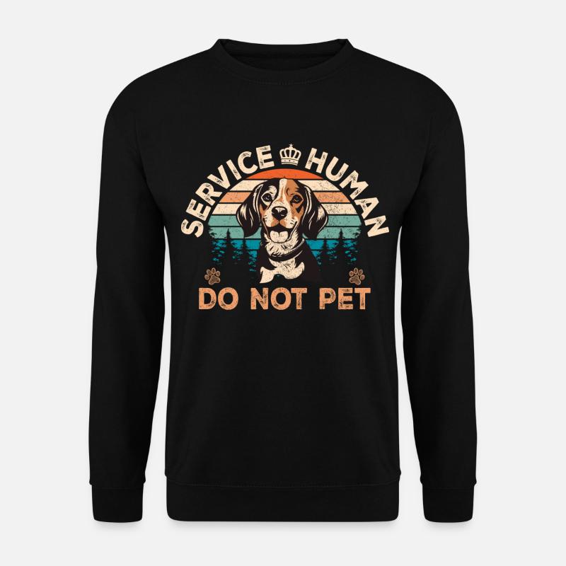 Service Mensch - Unisex Pullover - Schwarz