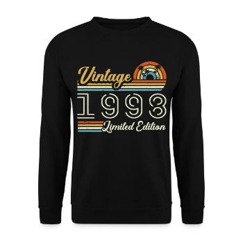 27 Year Anniversary | Vintage 1998 Gift 1998 - Unisex Sweatshirt - black - Front - Alina (178cm) & Michal (187cm)