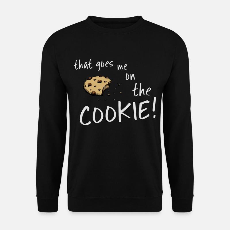 that goes me on the cookie Keks Monster dinglish - Unisex Pullover - Schwarz