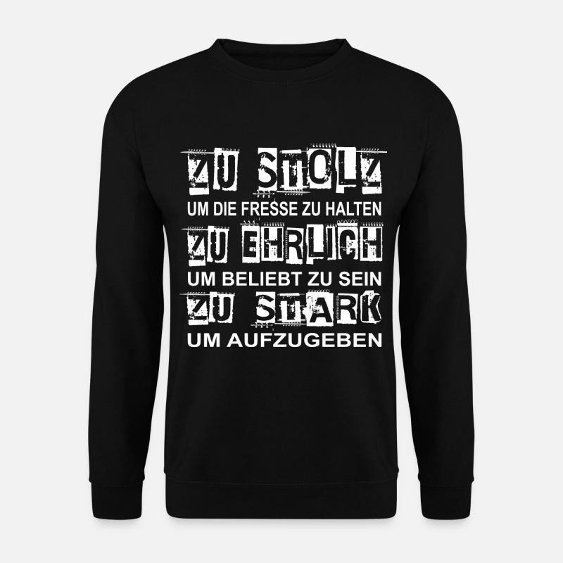 Lustige spruch Shirt - Unisex Pullover - Schwarz