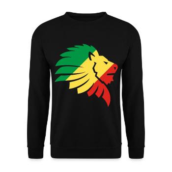 Drapeau Congo Afrique Brazzaville Zaïre Cadeau - Sweat-shirt Unisexe - noir - Devant - Alina (178cm) & Michal (187cm)