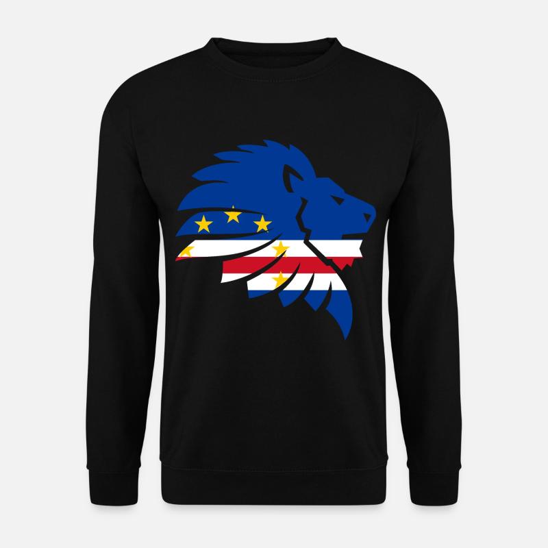 Kap Verde Flagge Afrika Löwe Cabo Verde Geschenk - Unisex Pullover - Schwarz