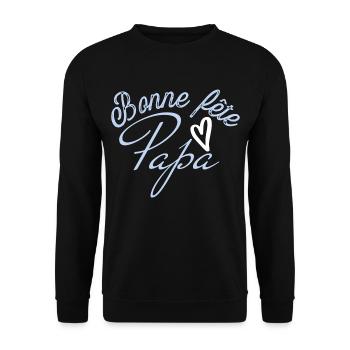 Fête des pères - Sweat-shirt Unisexe - noir - Devant - Alina (178cm) & Michal (187cm)