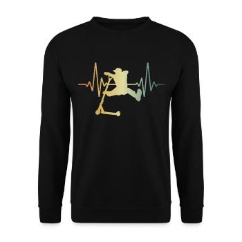 Heartbeat Stunt Scooter Scooter - Sweat-shirt Unisexe - noir - Devant - Alina (178cm) & Michal (187cm)