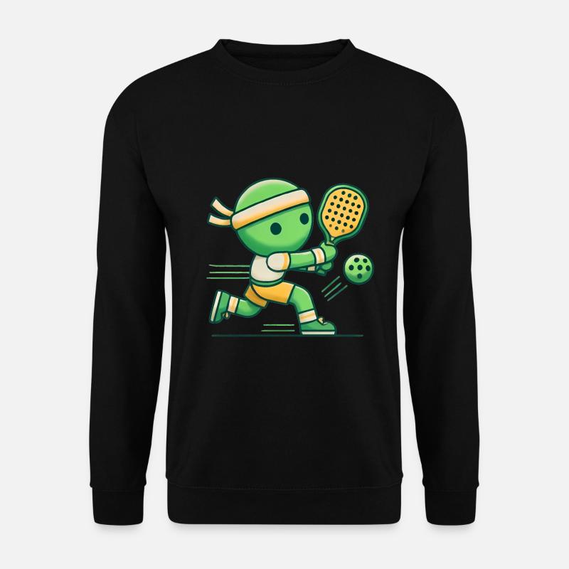 Authentic Pickleball Player Graphic - Unisex Sweatshirt - black