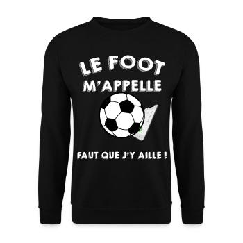 Le foot Cadeau Football Footballeur Humour - Sweat-shirt Unisexe - noir - Devant - Alina (178cm) & Michal (187cm)