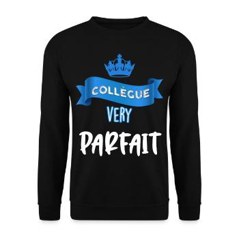 Message Original Pour Homme Collègue - Sweat-shirt Unisexe - noir - Devant - Alina (178cm) & Michal (187cm)