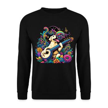 Labrador Saitenzauber - Unisex Pullover - Schwarz - Vorne - Alina (178cm) & Michal (187cm)