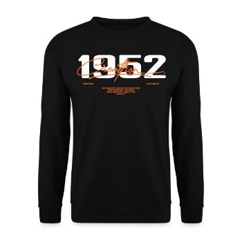 1952 Vintage Retro 1952 Geburtstagsgeschenk 1952 - Unisex Pullover - Schwarz - Vorne - Alina (178cm) & Michal (187cm)