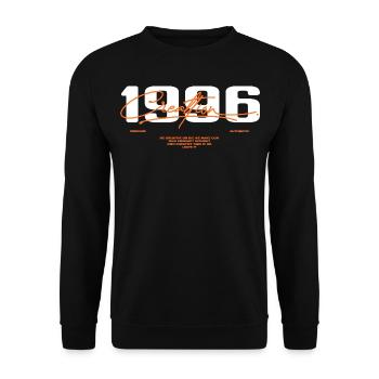 1996 Vintage Retro 1996 1996 Birthday Gift - Unisex Sweatshirt - black - Front - Alina (178cm) & Michal (187cm)