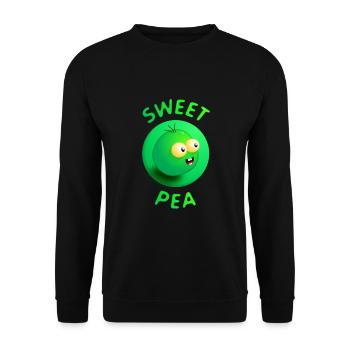 Sweet pea - Unisex Sweatshirt - black - Front - Alina (178cm) & Michal (187cm)