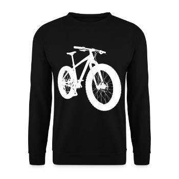 Fatbike fat bike - Unisex Sweatshirt - black - Front - Alina (178cm) & Michal (187cm)