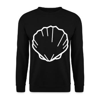coquille blanche - Sweat-shirt Unisexe - noir - Devant - Alina (178cm) & Michal (187cm)