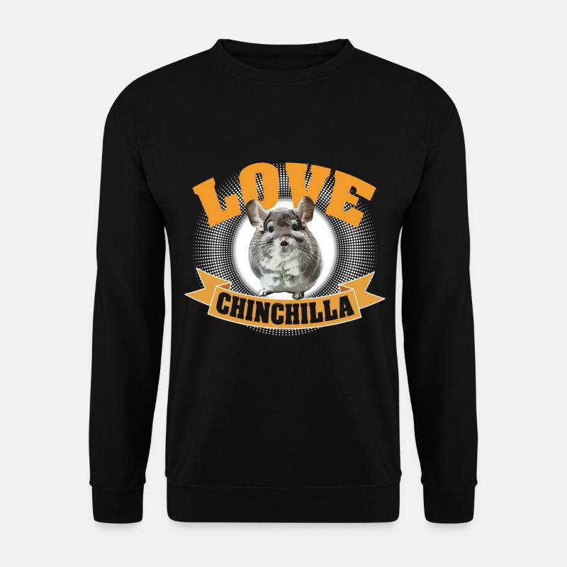 Love chinchilla - Unisex Pullover - Schwarz