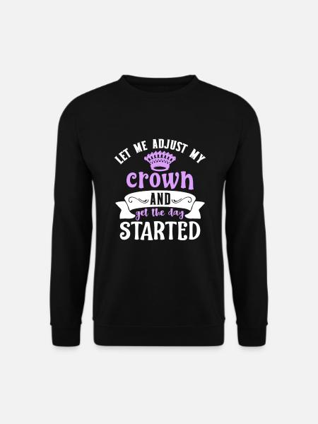 crown - Unisex Sweatshirt - black