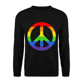 lgbt - Unisex Pullover - Schwarz - Vorne - Alina (178cm) & Michal (187cm)