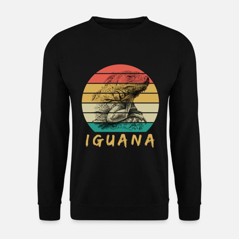 iguana - Unisex Pullover - Schwarz