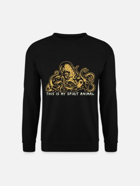 this is my spirit animal - the octopus - Unisex Pullover - Schwarz