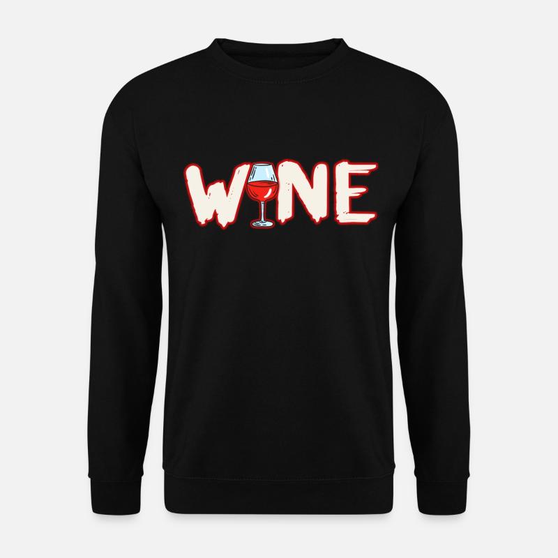 Wein Geschenkidee - Unisex Pullover - Schwarz