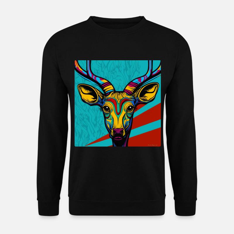 Kudu in Pop Art - Unisex Sweatshirt - black