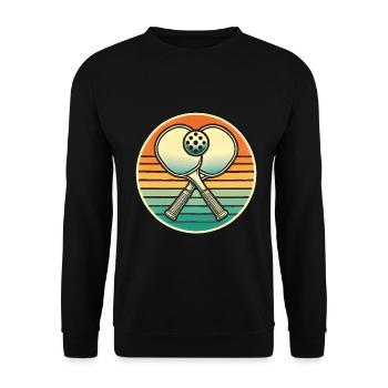 Retro_Pick - Unisex Sweatshirt - black - Front - Alina (178cm) & Michal (187cm)