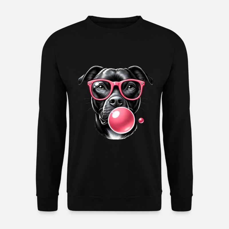 Cool with Pink Bubble Gum - Unisex Pullover - Schwarz