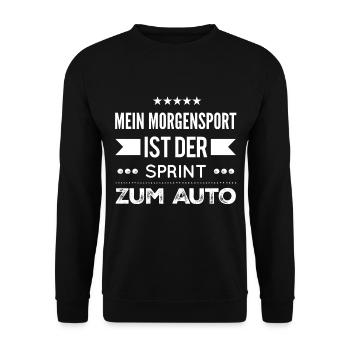 Sports sports muffle - Unisex Sweatshirt - black - Front - Alina (178cm) & Michal (187cm)