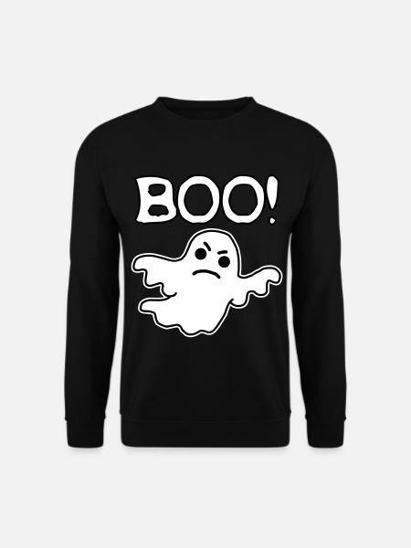 halloween ande skräck rolig ironisk grimas - Unisextröja - svart