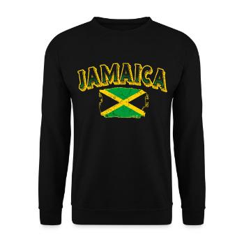 Jamaïque - Sweat-shirt Unisexe - noir - Devant - Alina (178cm) & Michal (187cm)