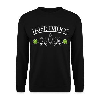 Irish Dance - Unisex Pullover - Schwarz - Vorne - Alina (178cm) & Michal (187cm)