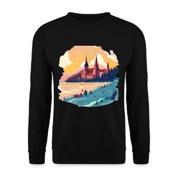 Germany is a country of abundant and diverse - Unisex Sweatshirt - black - Front - Alina (178cm) & Michal (187cm)