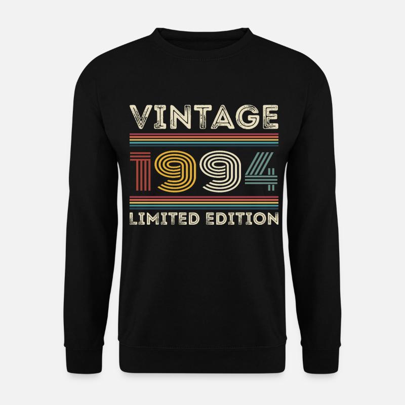 1994 Geburtstag 1994 Retro 1994 Geschenk 1994 - Unisex Pullover - Schwarz