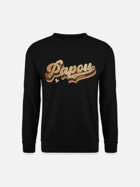 Vintage Papua Love - Unisex Pullover - Schwarz