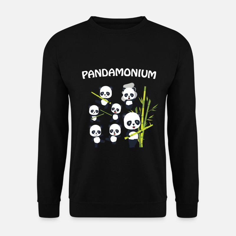 Panda - Unisex Pullover - Schwarz