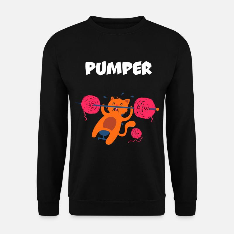 Pumper cat - Unisex Sweatshirt - black