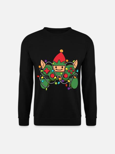 Christmas Gaming Controller - Unisex Sweatshirt - black