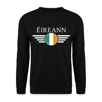 T-shirt design de style irlandais - Sweat-shirt Unisexe - noir - Devant - Alina (178cm) & Michal (187cm)