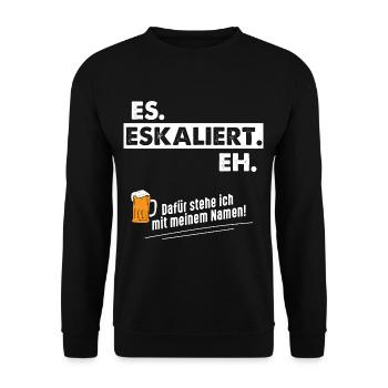 De toute façon, la situation s’aggrave - Sweat-shirt Unisexe - noir - Devant - Alina (178cm) & Michal (187cm)