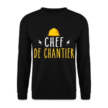 Site Manager - Unisex Sweatshirt - black - Front - Alina (178cm) & Michal (187cm)