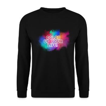 COLOR UP YOUR LIFE - Unisex Pullover - Schwarz - Vorne - Alina (178cm) & Michal (187cm)